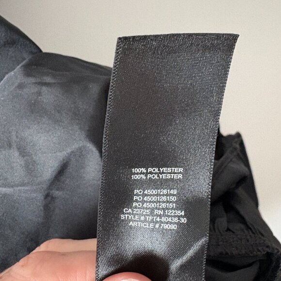 Aritzia Wilfred Sedona Taffeta Ruffle Midi Dress Black Size XS - Picture 7 of 7